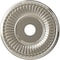 Ekena Millwork Berkshire PVC Ceiling Medallion (Canopies up to 8 3/8"), 19"OD x 3 1/2"ID x 1"P, Bright Coat Chrome CMP19BEBCR - alternate 1
